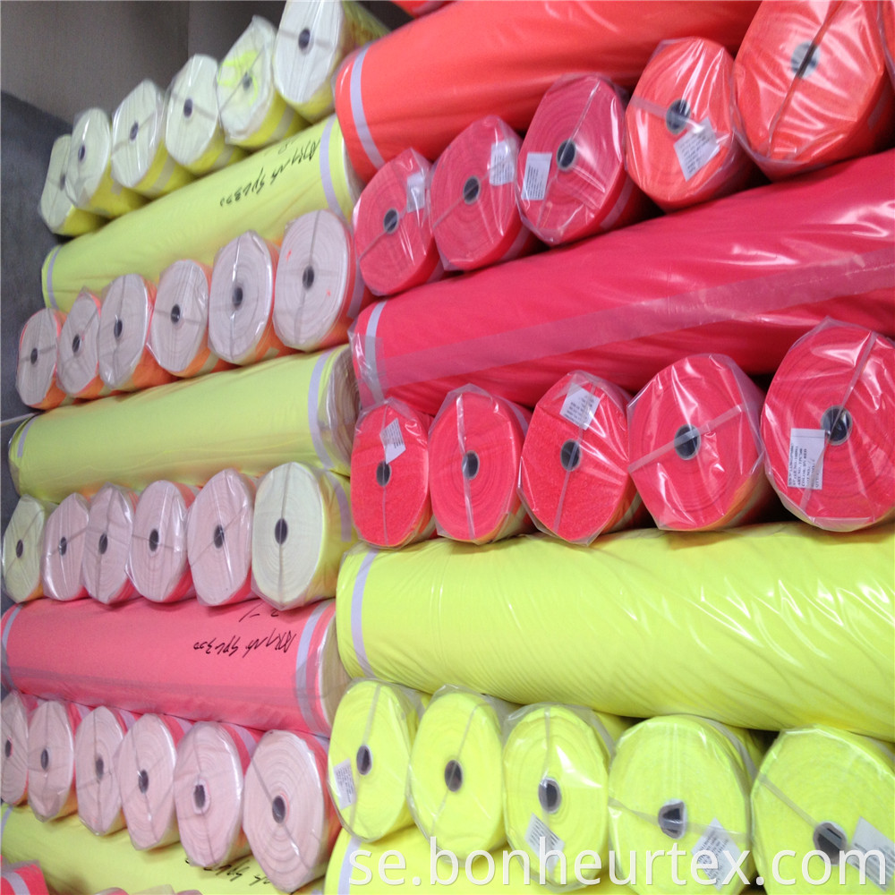 High Visibility Fluorescent Poly/Cotton CVC Twill Fabric